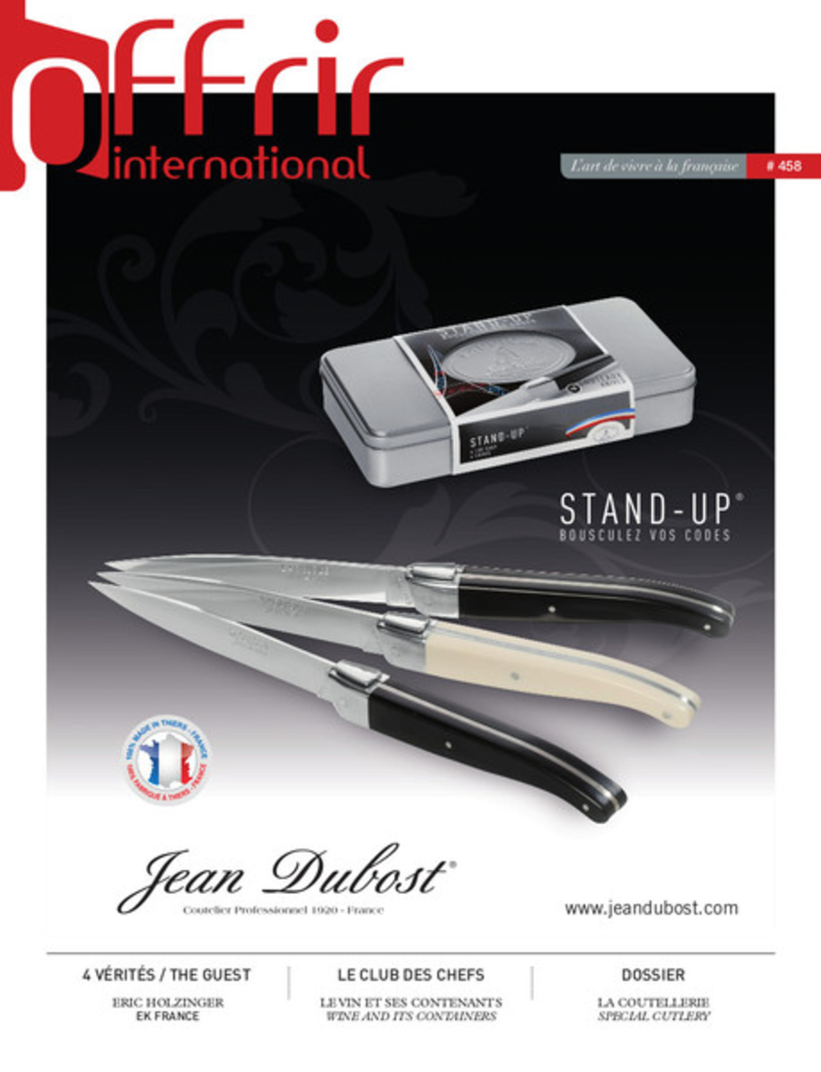 Les couteaux Christian Etchebest par Jean Dubost, Offrir International