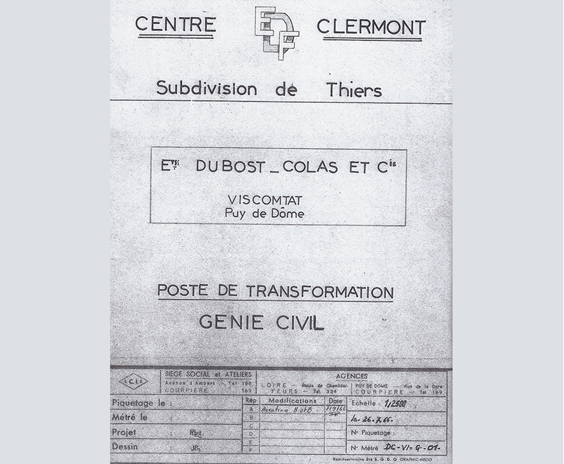 1966_EDF_mise_en_place_transformateur_electrique_coutellerie_Dubost_Colas_Pradel